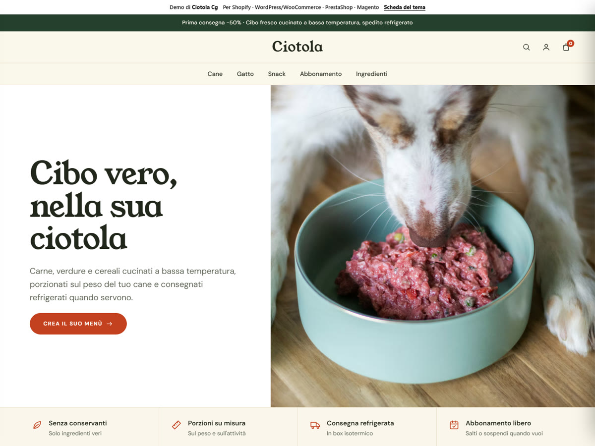 Home del tema Ciotola Cg