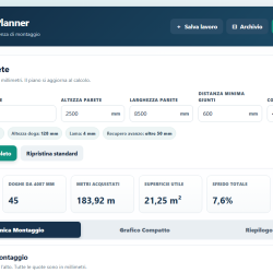 Boiserie Planner PRO — schermata dell'app
