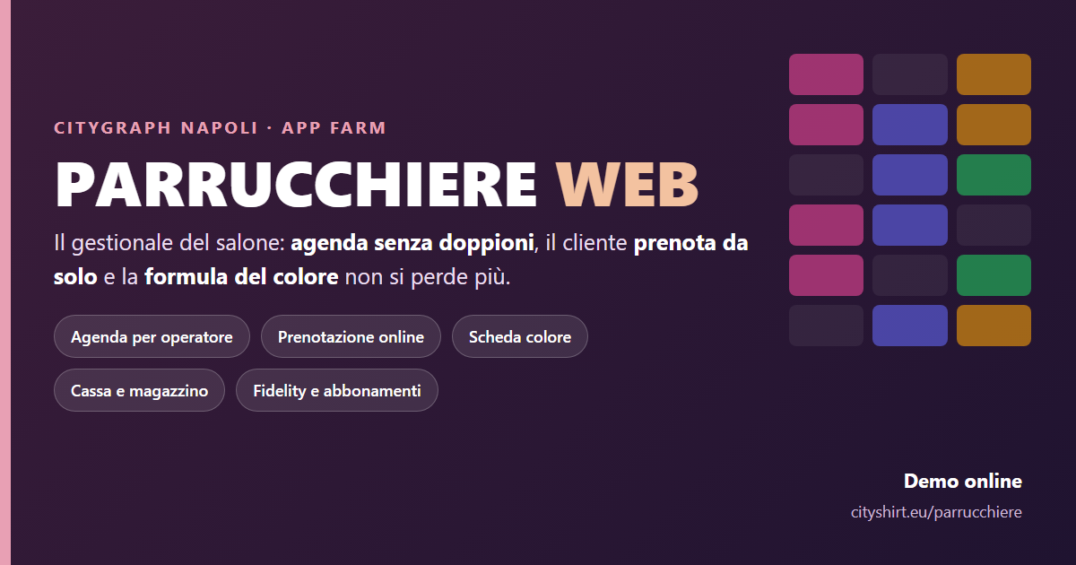 Parrucchiere Web — gestionale per parrucchieri e centri estetici