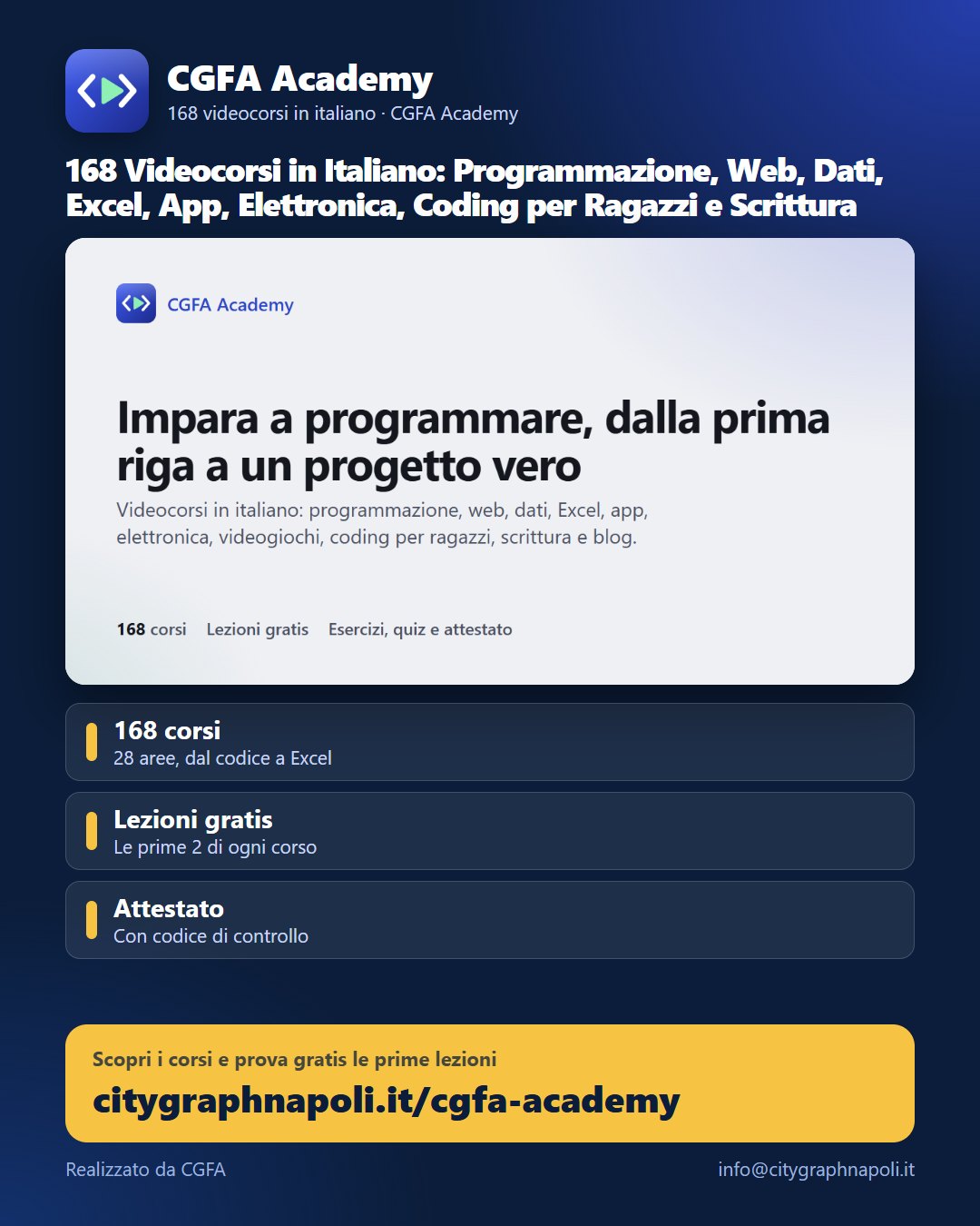 Volantino CGFA Academy - formato post