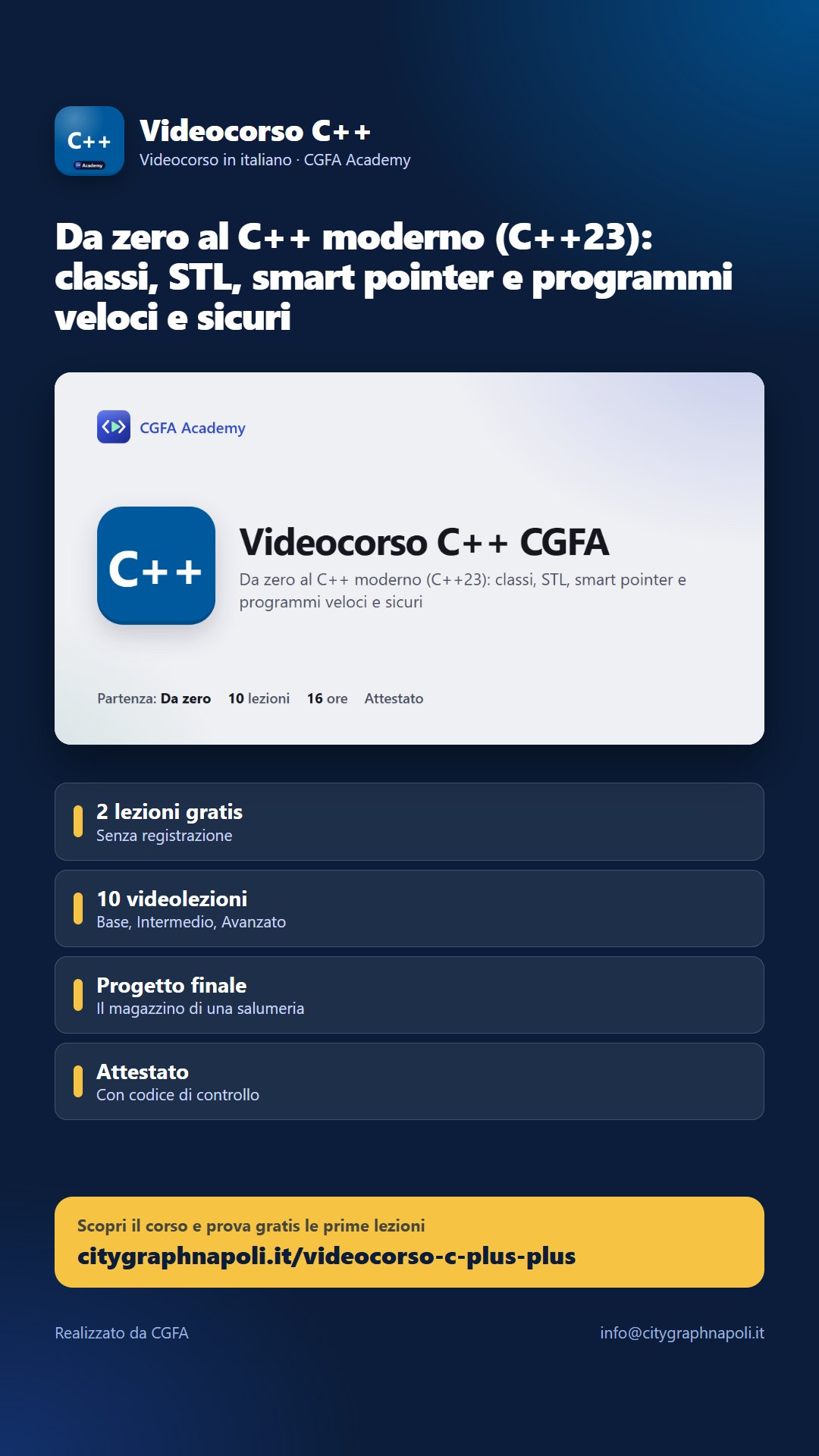Volantino Videocorso C++ - formato storia