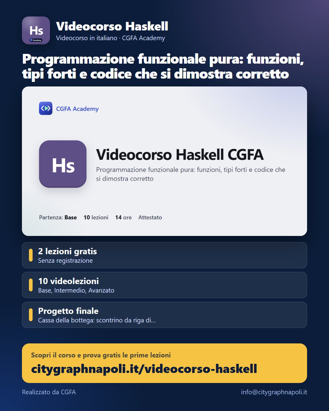 Volantino Videocorso Haskell - formato post