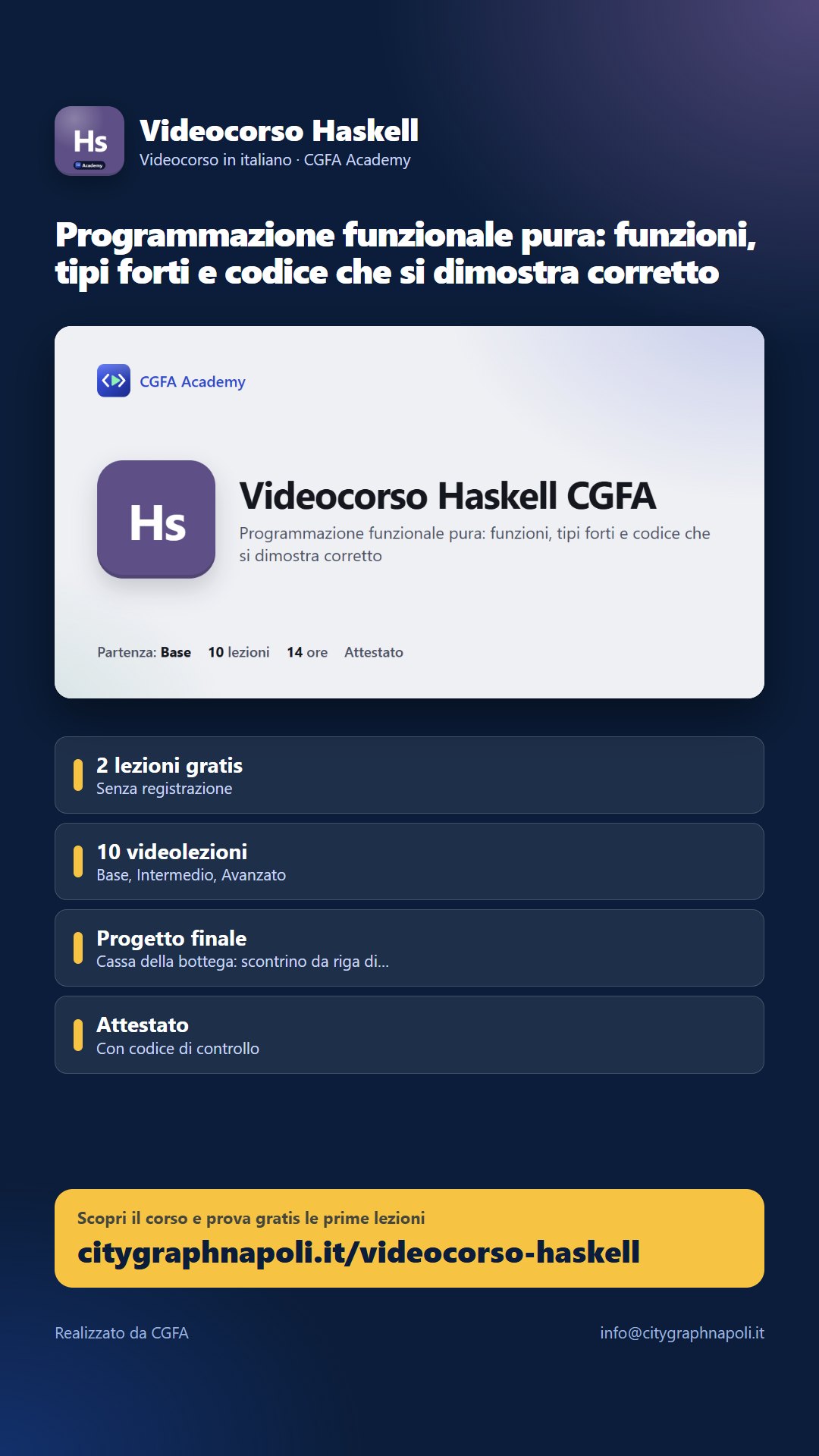 Volantino Videocorso Haskell - formato storia