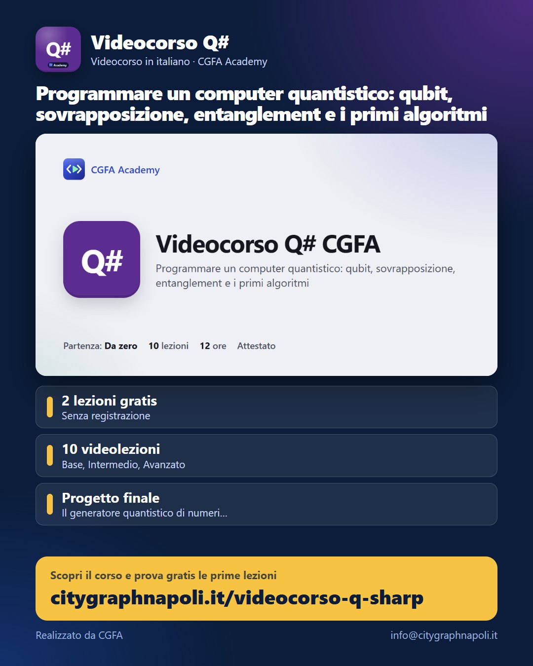 Volantino Videocorso Q# - formato post
